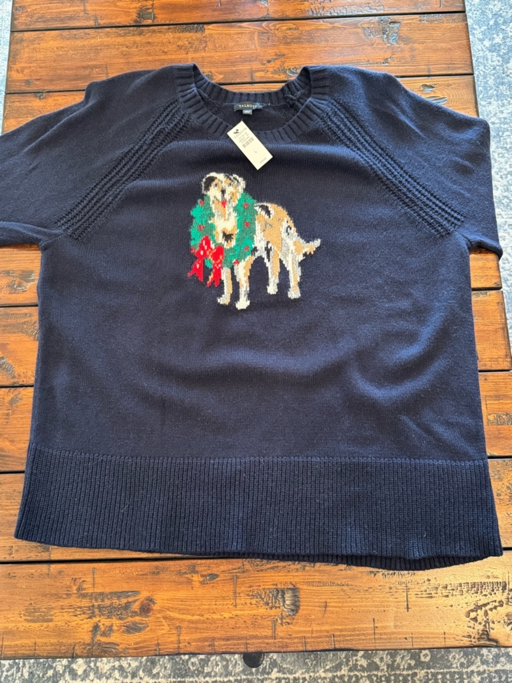 NWT Talbots Australian Shepherd Sweater L